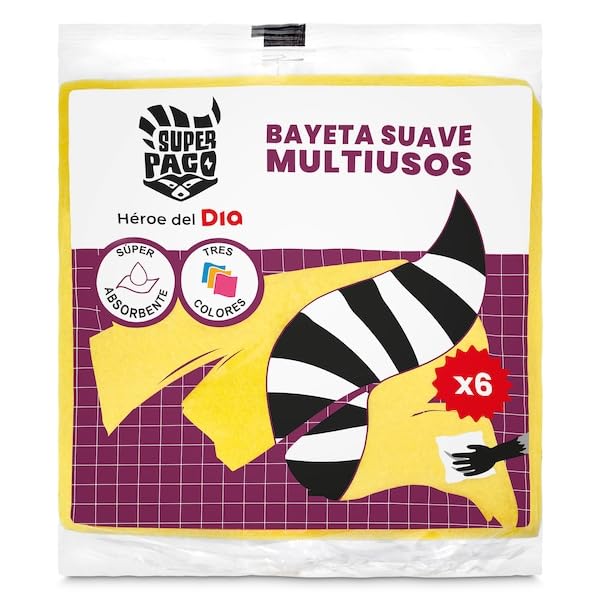 SUPER PACO Dia Bayetas Suaves, 6 Uds