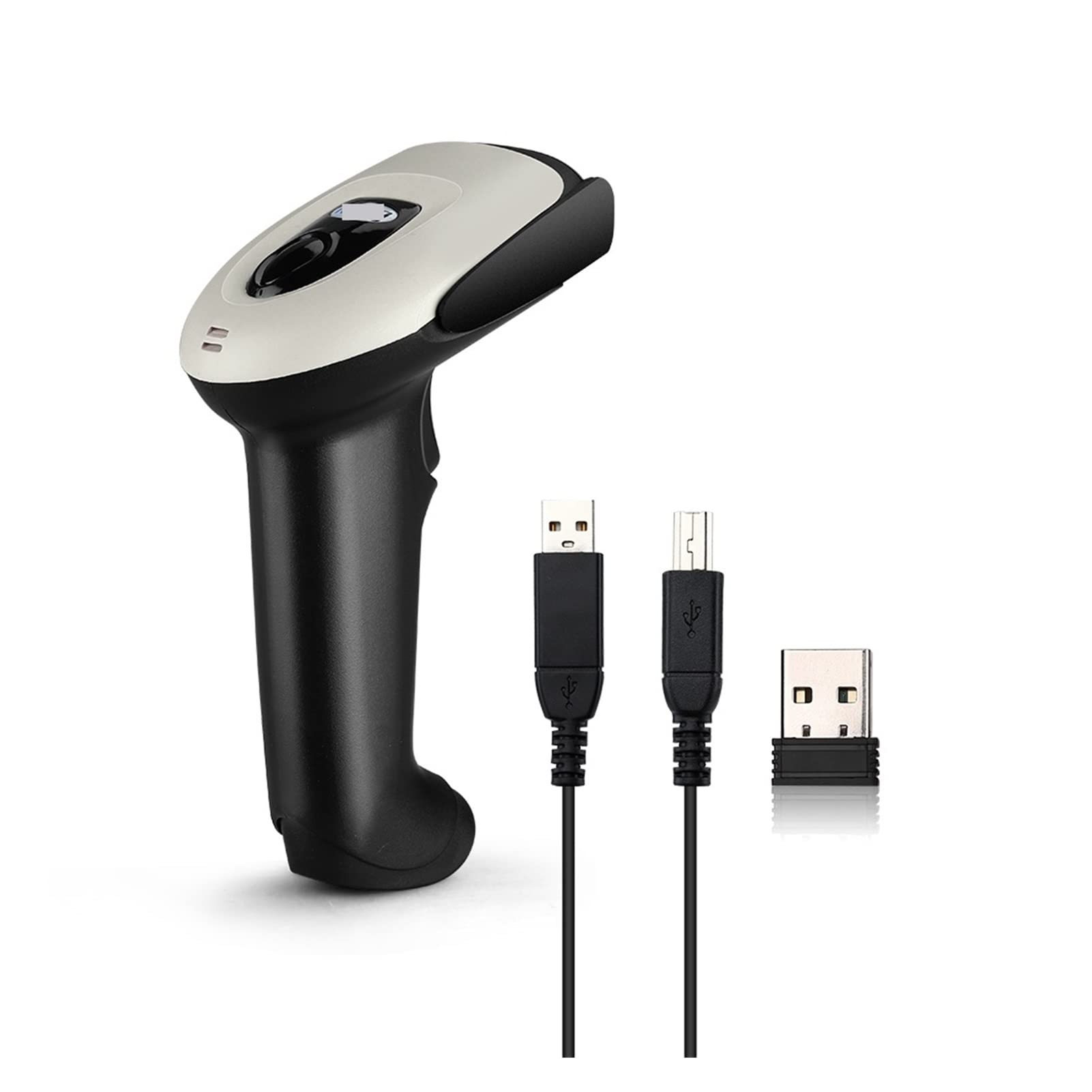 LNHHG Wireless CCD Barcode Scanner 2.4G Wireless USB Wired 2-in-1 Handheld 1D Bar Code Reader Portable CCD Image Scanning