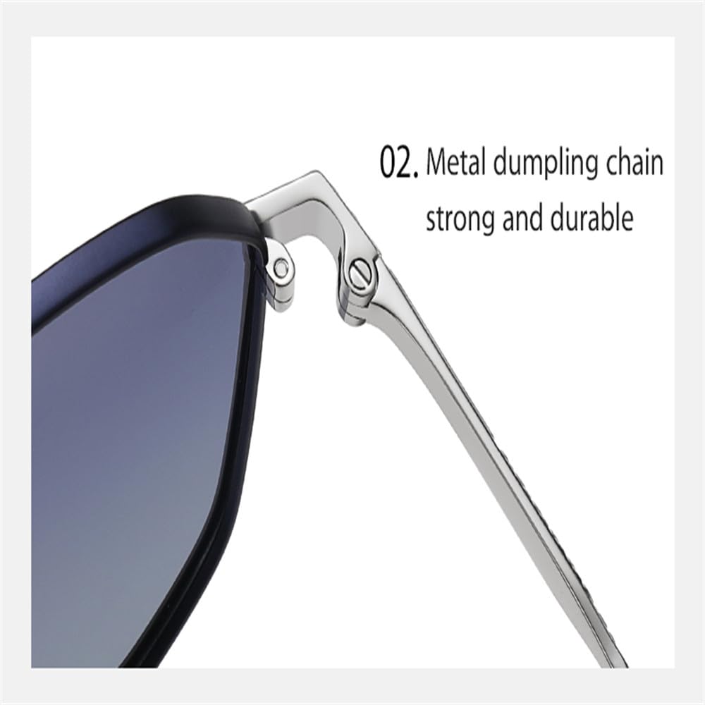 Gafas de sol polarizadas para hombre, gafas de sol de moda para mujer, montura de metal, gafas para conducir, estadios, fiest