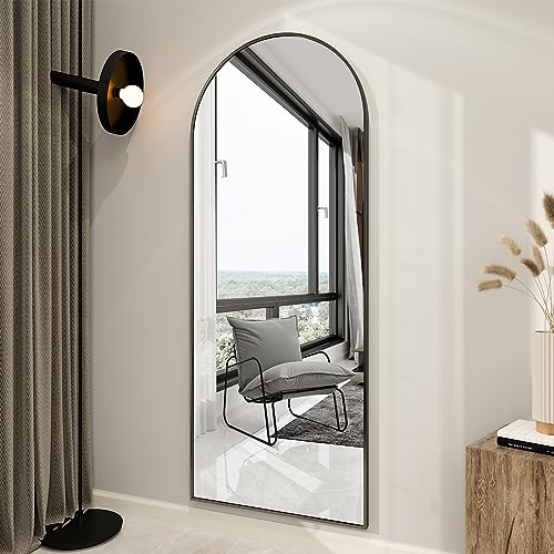 Beautypeak BEA-003GXZJ-2465-BK 65 Inchx24 Inch Arch Floor Mirror thumb #5