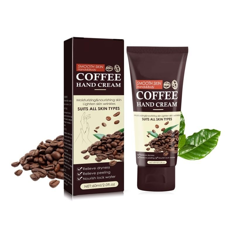 Crema de Manos con Aroma a Café | Combate la Sequedad y la Aspereza | Un Esencial Diario Europeo | 60 ml Formato de Bolsillo
