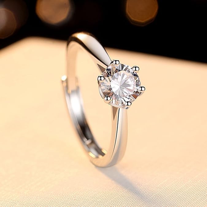 Image of SALTY Anti Tarnish Finger Ring for Women | Adjustable Fancy Jewellery Design | Fashion Accessories for Girls | Minimal Jewelry | Gift for Diwali, Christmas, Marriage, Birthday