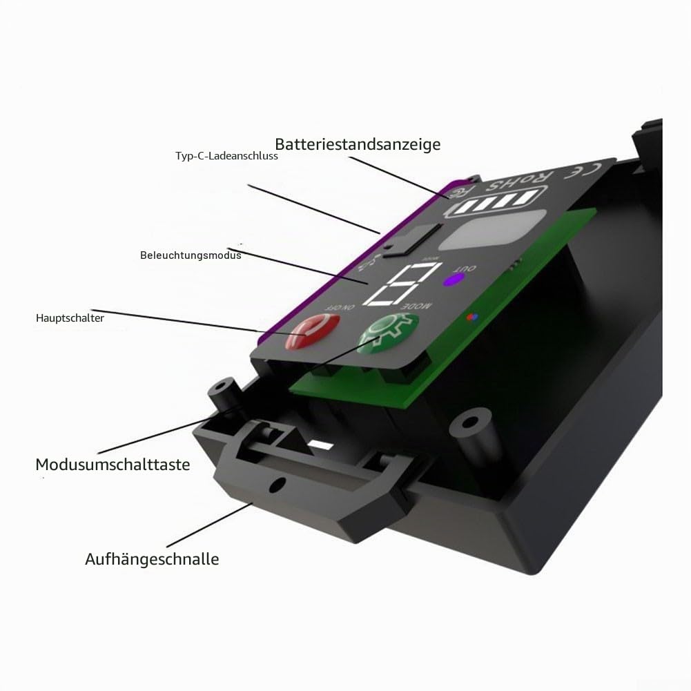Solar-Batterieboxen, Hochleistungs-3,7V/24V Solar-Lichterketten-Steuerbox, mit Leiterplatten-Controller, verbesserte Flexibilität (3V)