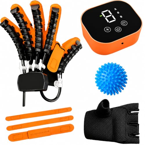 Robotic Hand rehabilitation Glove Both hands Finger Rehabilitation Trainer Robot Gloves, Therapy Equipment For paralysis Recovery Equipment (Left Hand, XL)