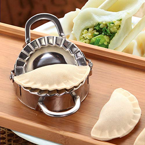 ☀ Dergo ☀ Stainless Steel Dough Presser Cutter+Dumpling Pie Mould Maker Pastry Tool