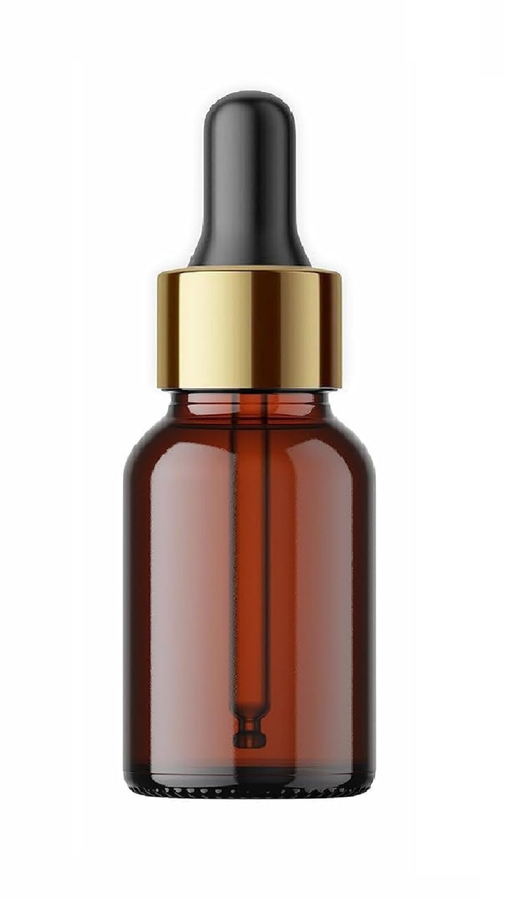 10ML Amber Glass Dropper Bottle With Golden Black Silicon Teat | Refillable, Reusable | Leak Proof For Essential Oils, Blends | DIY Face Oil & Perfume Bottle (5)-image-32