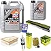 Produktbild QR-PARTS 69350728 Filter Set Inspektionspaket 6 Liter Motoröl Top Tec 4200 5W-30 MANN-FILTER Innenraumfilter Kraftstofffilter Luftfilter Ölfilter