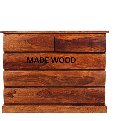 PIPERCRAFTS Made Wood Drawers for Storage/Chester Drawer/Chest of Rack/Chest for Clothes/Chest of Drawers Wooden in Honey Oak Finish-image-12