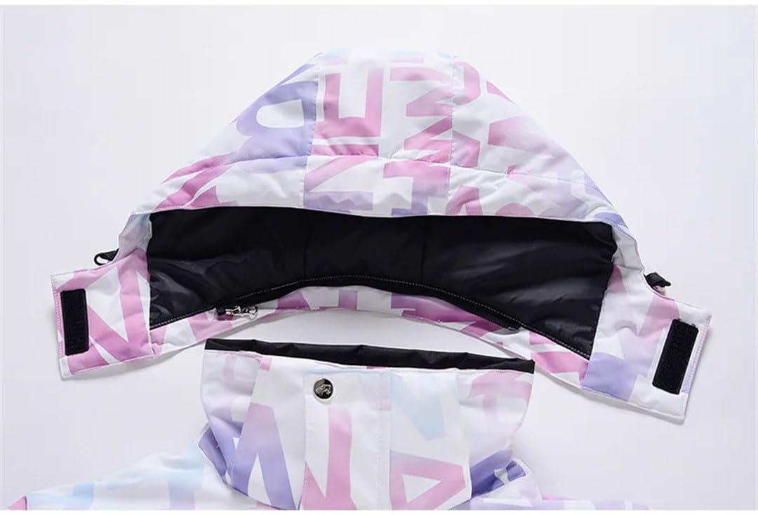 Tuta da sci invernale da donna, giacca da snowboard, pantaloni da neve, abbigliamento da passeggio, tuta da neve 11 XS, 11, XS