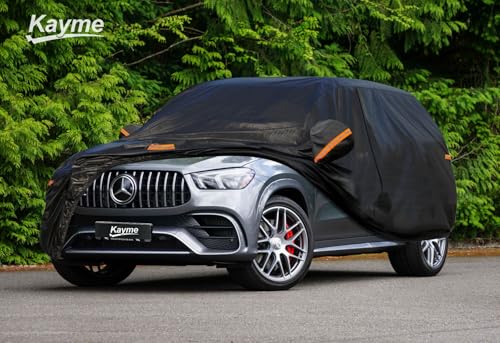 Image of Kayme 7 Layers SUV Car Cover Custom Fit for Mercedes Benz GLE350 GLE450 GLE43 GLE53 GLE63(2015-2025) Waterproof All Weather for Automobiles, Outdoor Full Cover Rain Sun UV Protection.