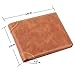 GDTK Men's Wallet - RFID Blocking Cowhide Leather Vintage Trifold Wallet (Brown Tan)