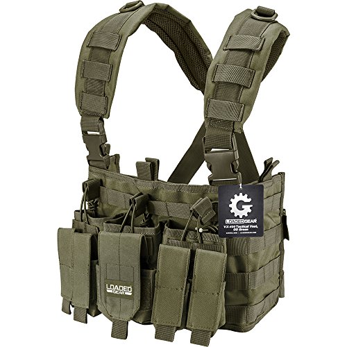 Barska Tactical Chest Rig VX-400 Loaded Gear, OD Green