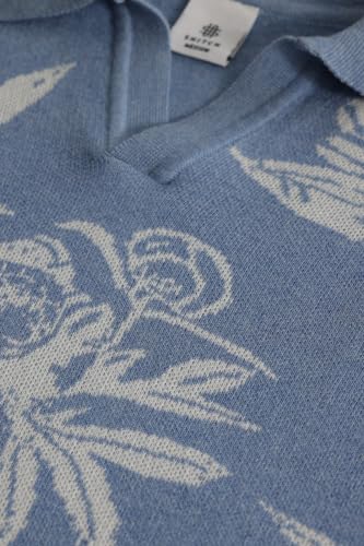 Image of SNITCH FloriqueTee Blue Floral T-Shirt