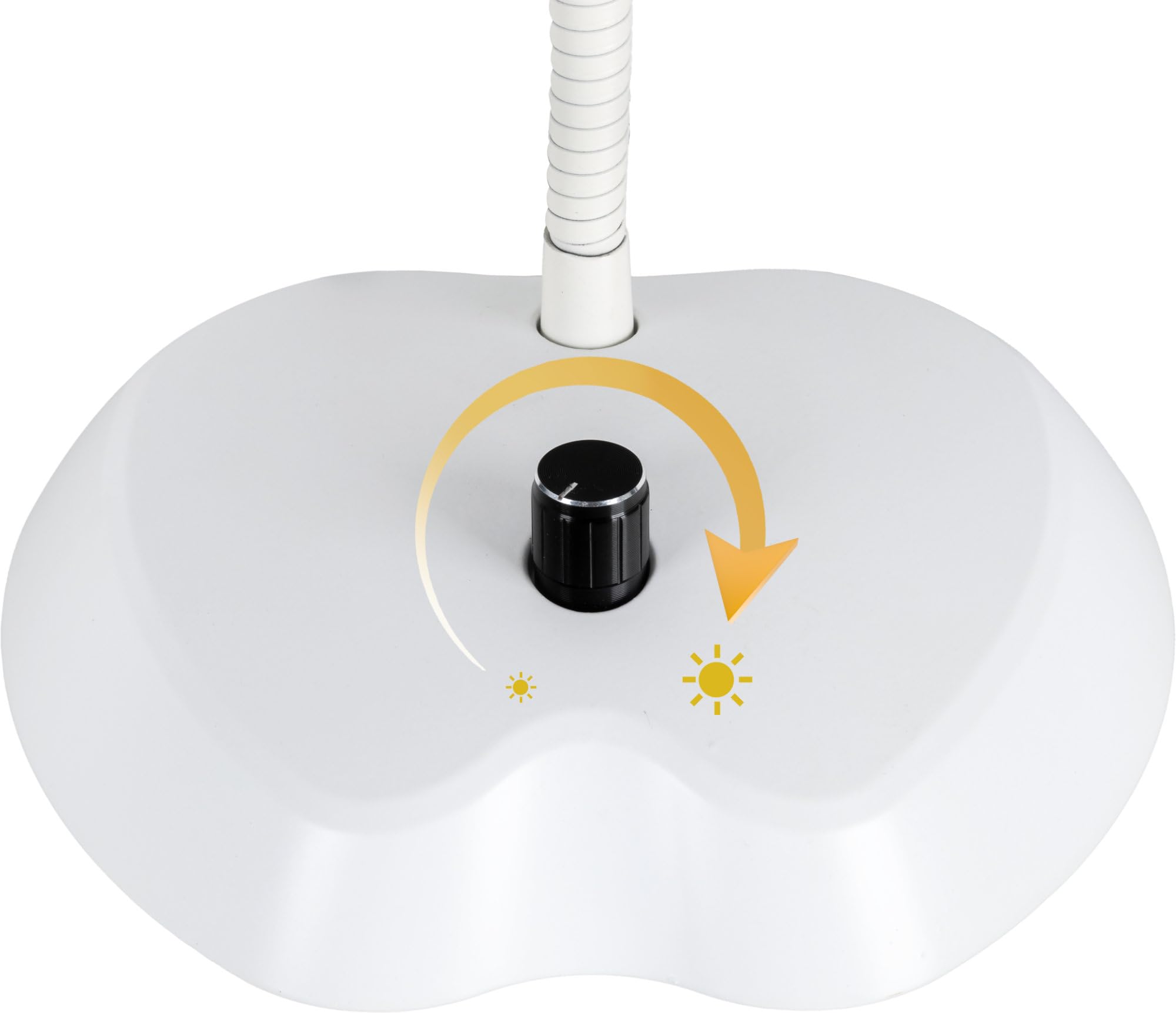 Classic Cantabile 12220 Lampada Da Pianoforte Dimmerabile Bianca - 36 LED luminose - Collo d'oca lungo 38 cm - Porta di ricarica USB integrato per smartphone o tablet - Bianca