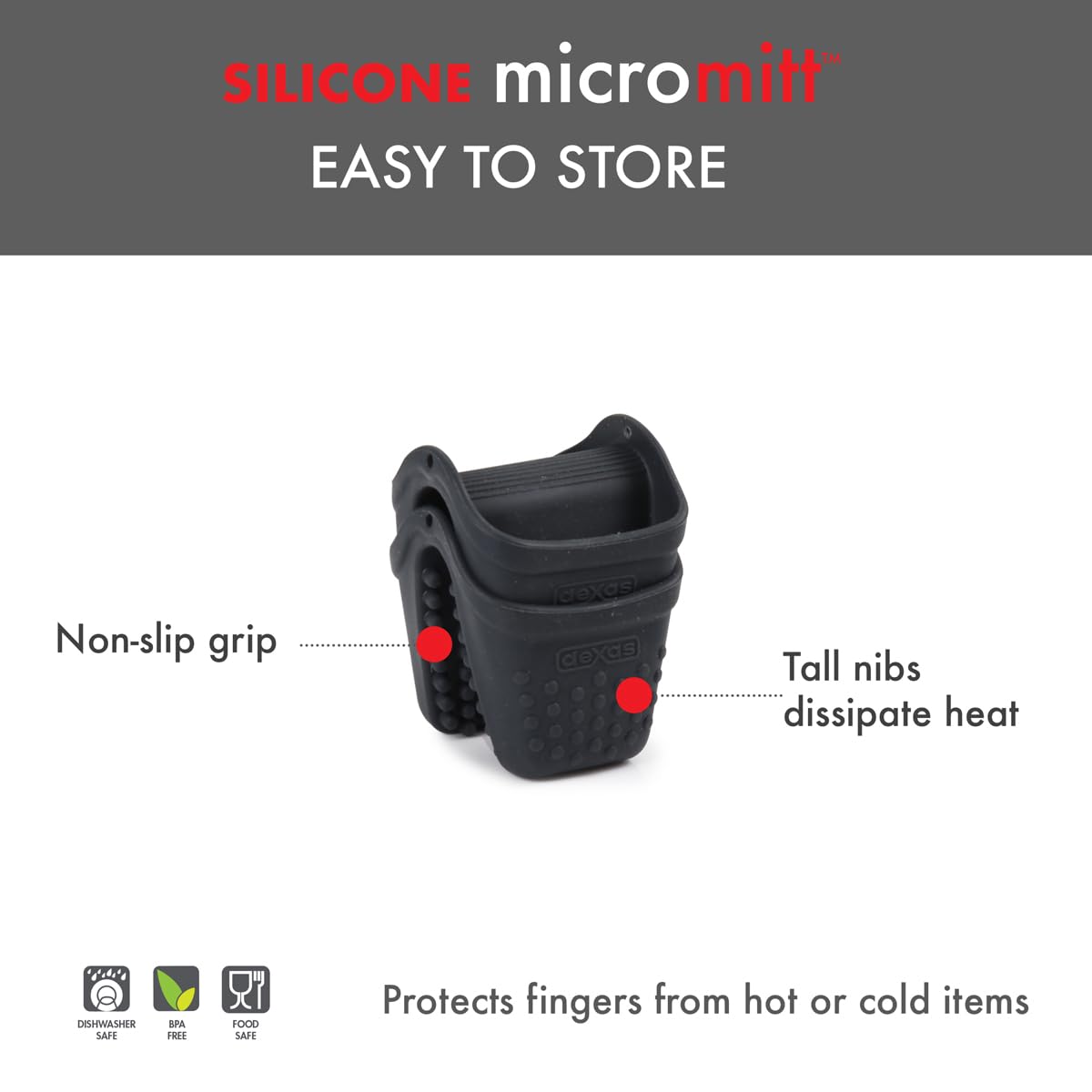 Gant De Cuisine Avec Protection Silicone Collection Cuistot Anthracite