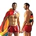 The Pride Side Gay Pride Flag Set 3x5 Feet Hangable & Wearable As A Cape Rainbow LGBT Colors Homosexual Lesbian Outdoor Banner. Extra-Durable with Brass Grommets + Travel String Bag