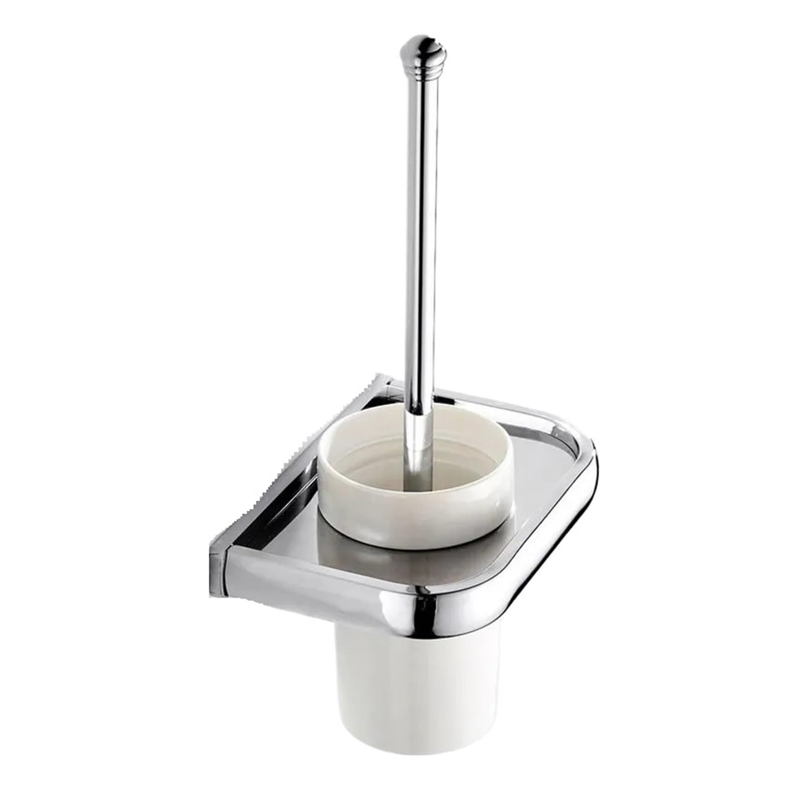 Tyuhduyur Bathroom Hardware Chrome Polished Bathroom Accessories Set Soap Holder Towel Rail Toilet Brushed Holder Towel Toilet Fashionable(Toilet Brush Holder) (Toilet Brush Holder)