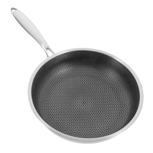 Wok de acero inoxidable con diseño panal antiadherente miniatura 1