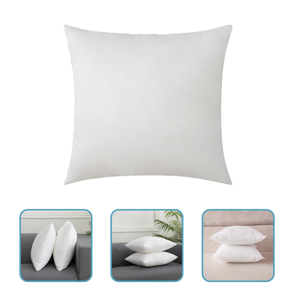 Abaodam 2 Pezzi Riempitivi per Cuscini 45x45 Cm, Inserti per Cuscini Decorativi in Materiale Morbido e Resistente, Imbottitura Interna per Divano e Letto, Adatti per Casa e Ufficio