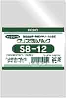 クリスタルパック Amazon | HEIKO OPP袋 テープ付き クリスタルパック T8-12