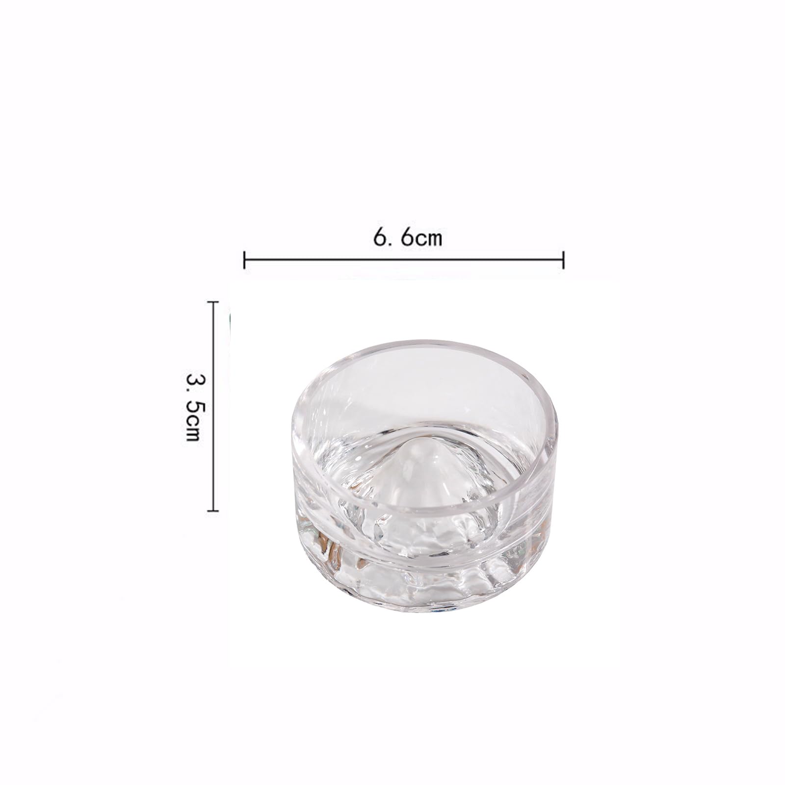 Yuelulala Hamster Feeding Water Bowls Mount Fuji Series Glass Drinking Bowls for Dwarf Syrian Hamsters Gerbils Mice Rats or Other Similar Sized Small Pets Easy to Clean (A35-1) - Image 2
