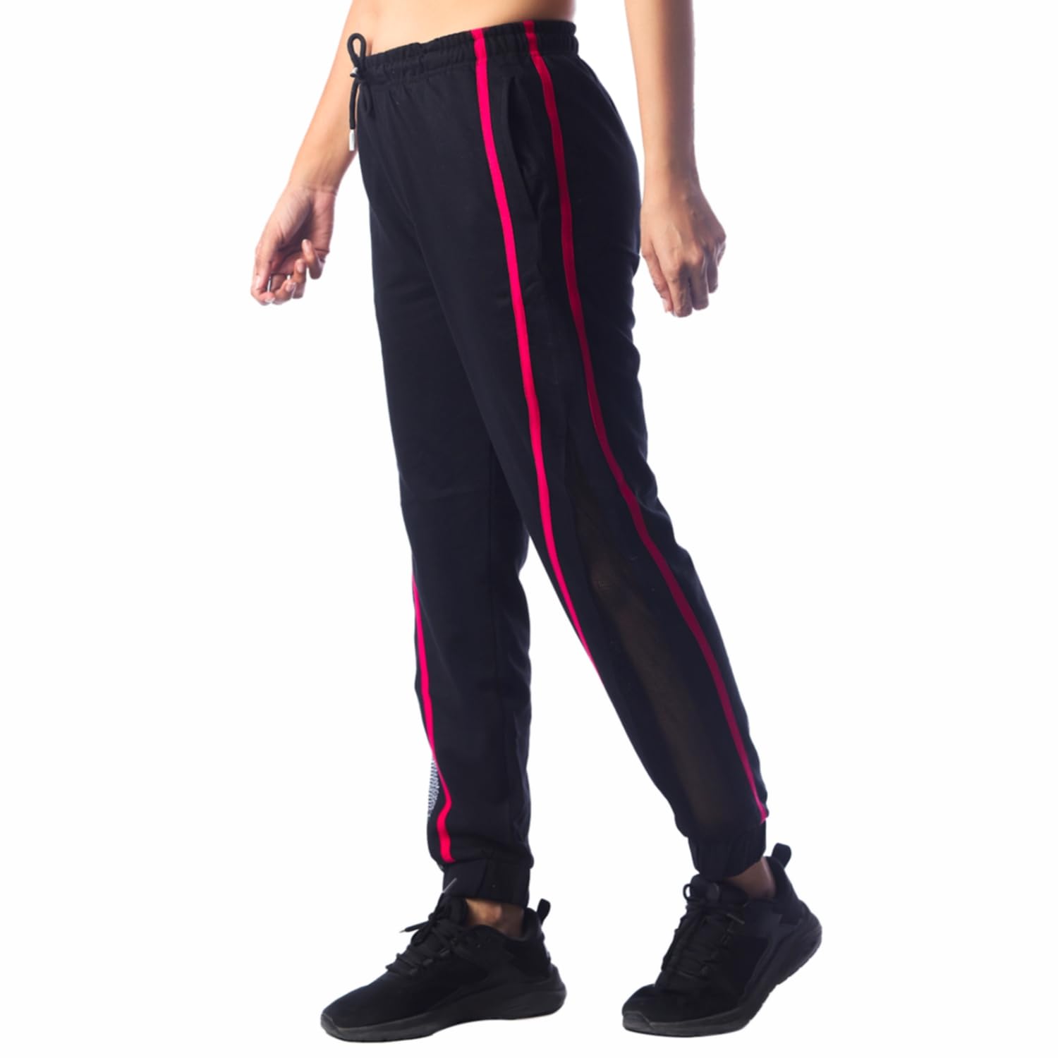 london hills Women's Cotton Blend Regular Fit Joggers Track Pants for Women net Track Pants Women-picture-20