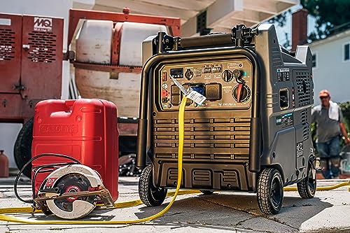 Image of Pulsar 9500W Tri Fuel Gasoline Propane Natural Gas Portable Inverter Generator w /Remote Start & CO Sentry for Home Use GS95TiSCO