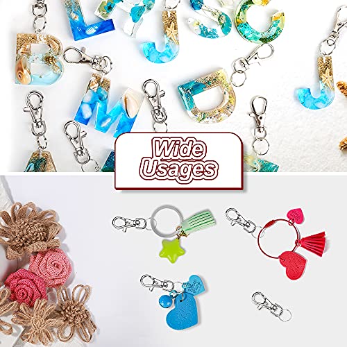 Image of LEOBRO 160PCS Lobster Claw Clasps and Key Rings, Keychain Making Kit, 80PCS Keychain Clips and 80PCS Key Chain Rings, Key Chain Making Kit for Crafts, Keychains, Jewelry