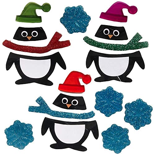 Design Ideas GelGems Wintertime Themed Gel Window Clings (Penguin Pals, Small Bag)