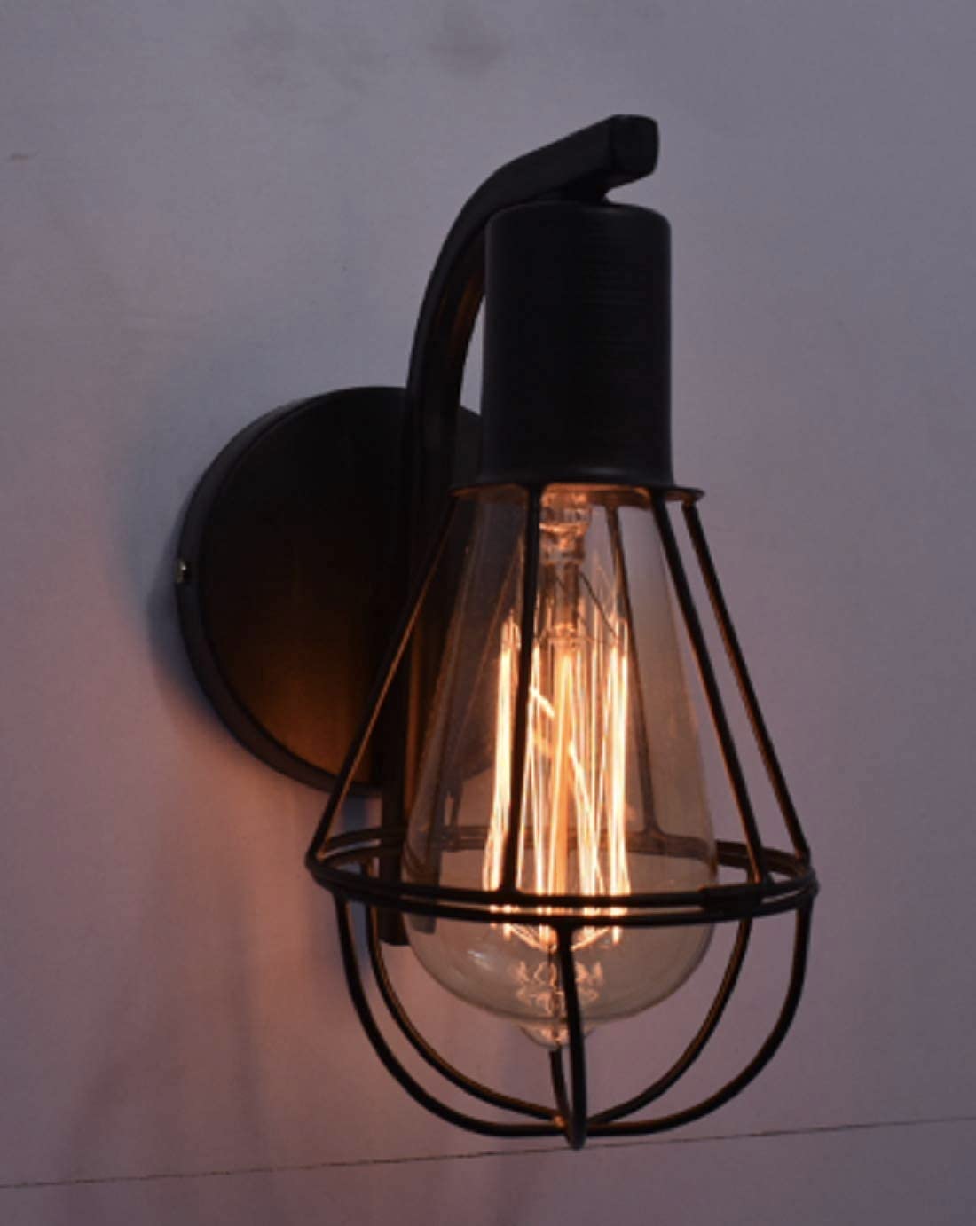 WHITERAY Modern Unique Design Metal Black Color Wall Sconce Light Lamp for Living Room | Dining | Bedroom | Restaurants | Coffee Shop | Balcony | Home & Office | Enhance Decor (Without Bulb)-image-26
