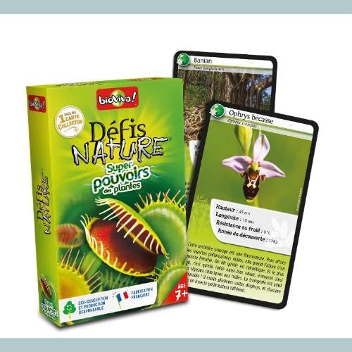 BIOVIVA - Défis Nature - Super pouvoirs des plantes - Jeu de société ludique dès 7 ans - 280273