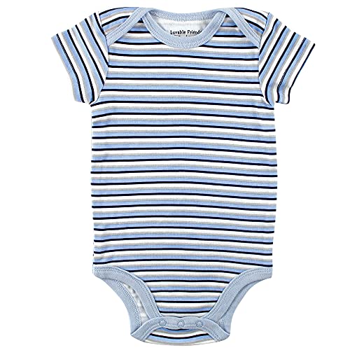 Luvable Friends Unisex Baby Cotton Bodysuits, Airplane, 3-6 Months #TOP1