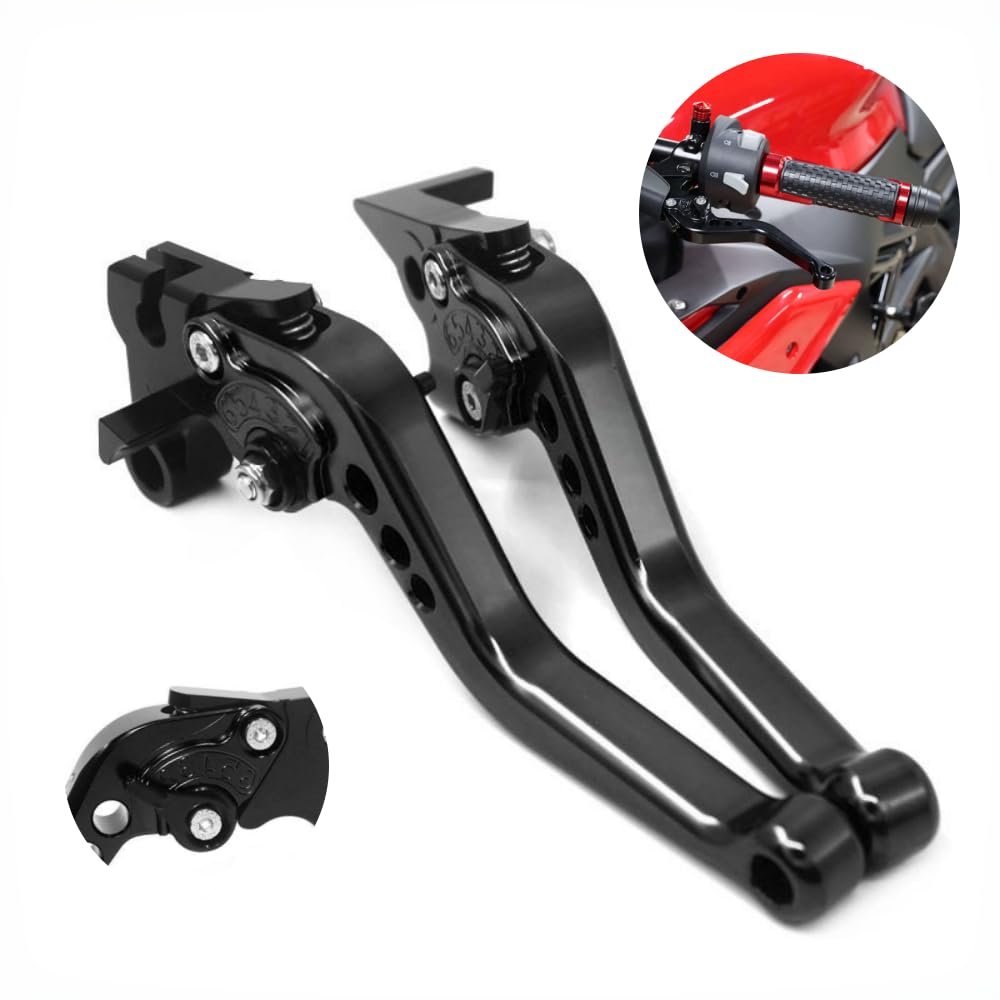 Moto Leve freno per MT-07 MT07 MT 07 2014-2024 2020 FZ-07 Moto di alluminio di CNC regolabile brevi leve frizione Nero