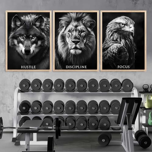 Image of walllane Motivational Quotes Art Framed Posters for Living Room Bedroom Office | Aesthetic Inspirational Poster with Frames GYM Wall Decor Set Of 3 (10X13 inch)