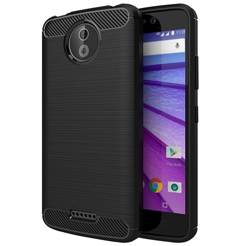 Zapcase Back Cover Case for Motorola Moto C Plus | Compatible for Motorola Moto C Plus Back Cover Case | 360 Degree Protection | Soft and Flexible (TPU | Matte Black)