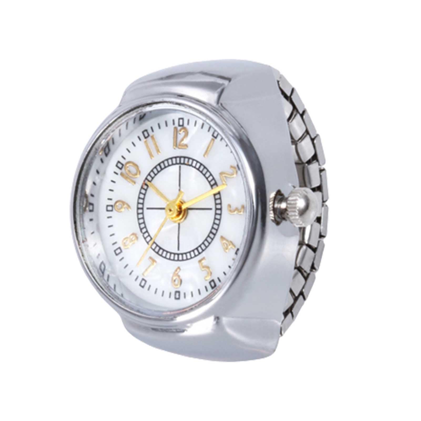 Imtrub Anello Vintage per Orologio da Dito da Donna,Orologio ad Anello con Orologio da Dito - Orologi creativi al Quarzo Rotondi Orologi da Donna con Anello da Dito per la Laurea