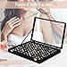 Ring Organizer for Jewelry, Ring Holder Box with Clear Lid, Dustproof Velvet Rings Display Tray Storage Case, 100 Slot Glass Top Jewelry Tray Drawer Insert for Multiple Rings Studs Earring (Black)