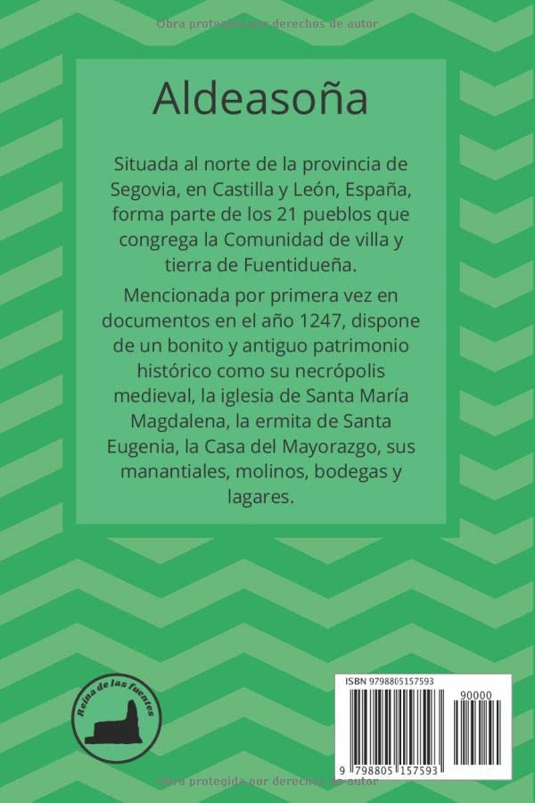 Miniatura 2 de Cuaderno de notas de Aldeasoña, Segovia Bloc de notas con papel a rayas perfecto como diario, agenda y libreta de apuntes para segovianos y amantes
