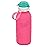 Pink 16 oz Squeasy Snacker Spill Proof Silicone Reusable Food Pouch - for Both Soft Foods and Liquids - Water, Apple Sauce, Yogurt, Smoothies, Baby Food - Dishwasher Safe