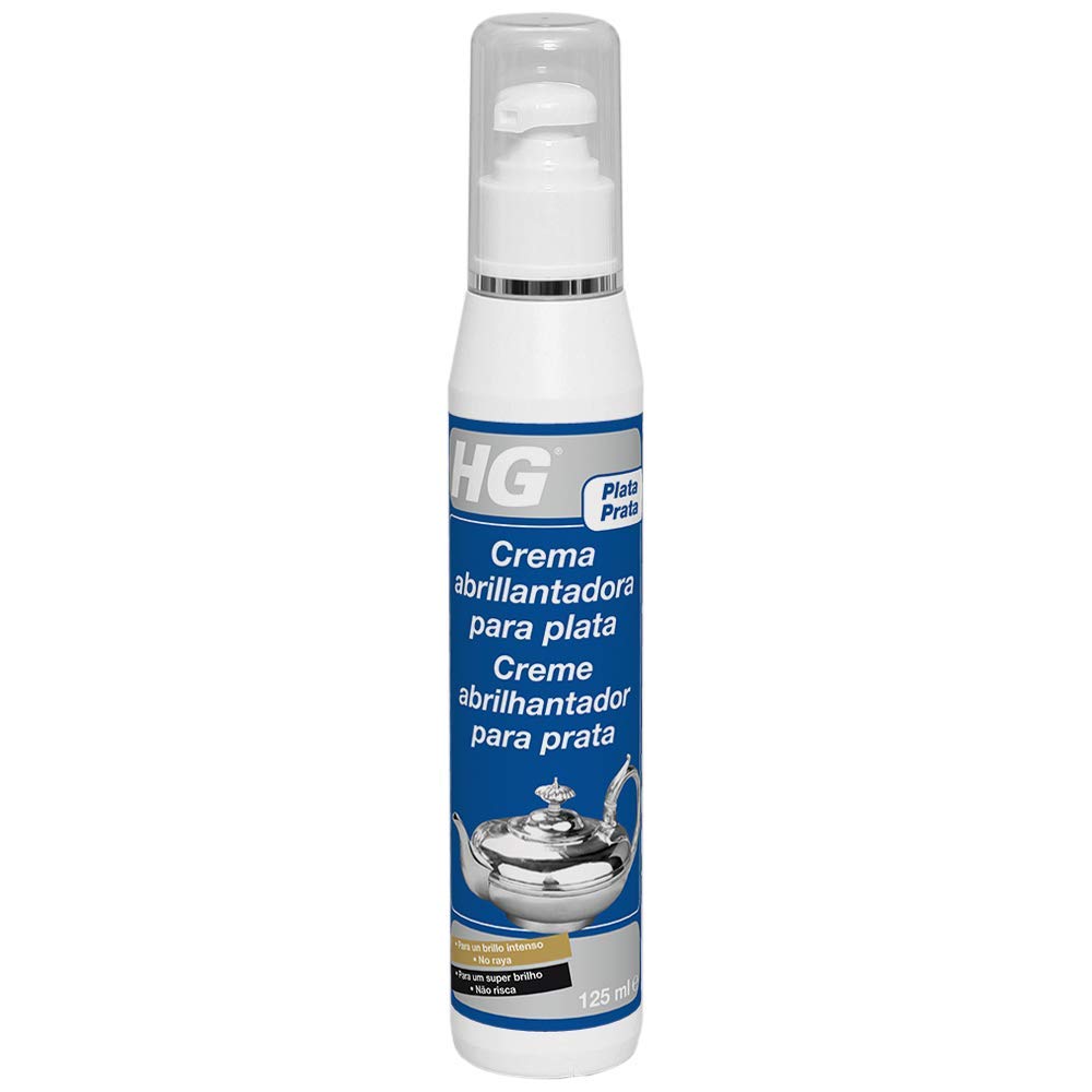 HG Crema Abrillantadora para Plata, Joyas y Accesorios con Efecto de Brillo Duradero, 125 ml