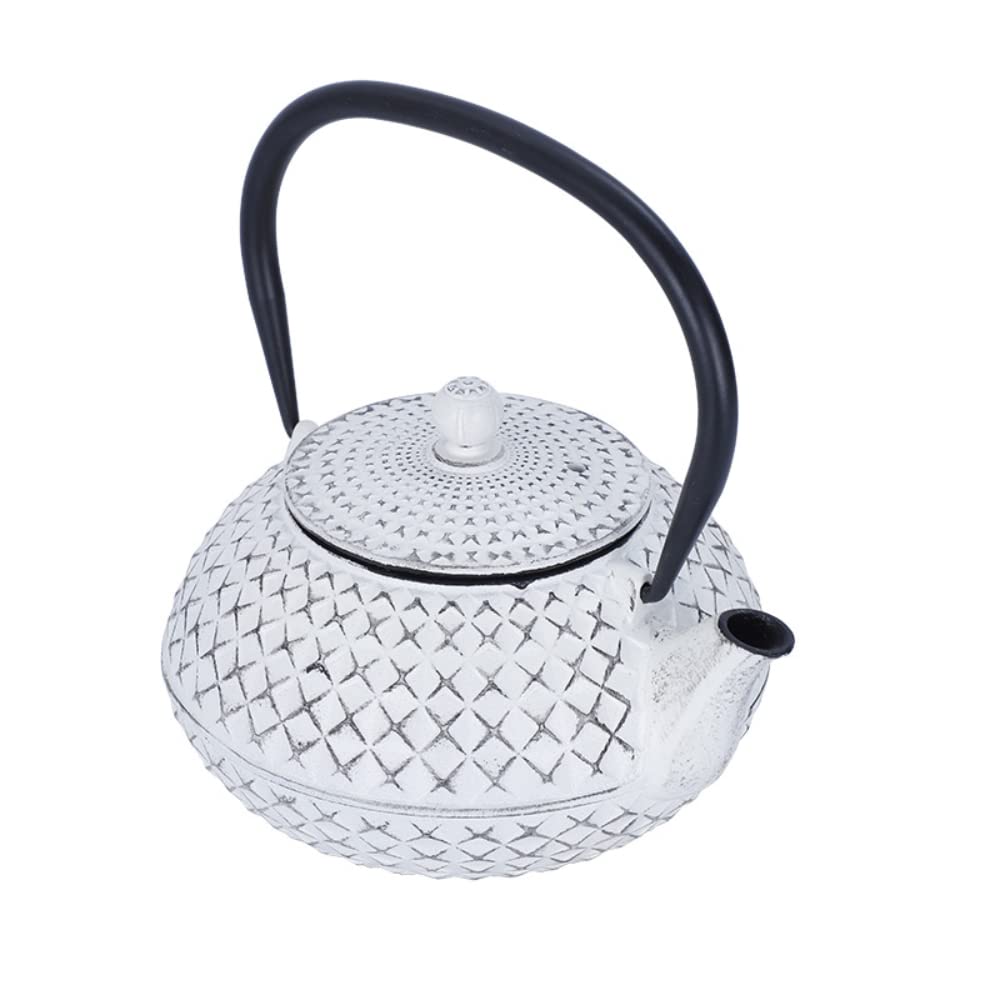 Amazon｜鉄瓶 南部鉄器 白いやかん 急須 茶こし付き 鉄やかん やかん
