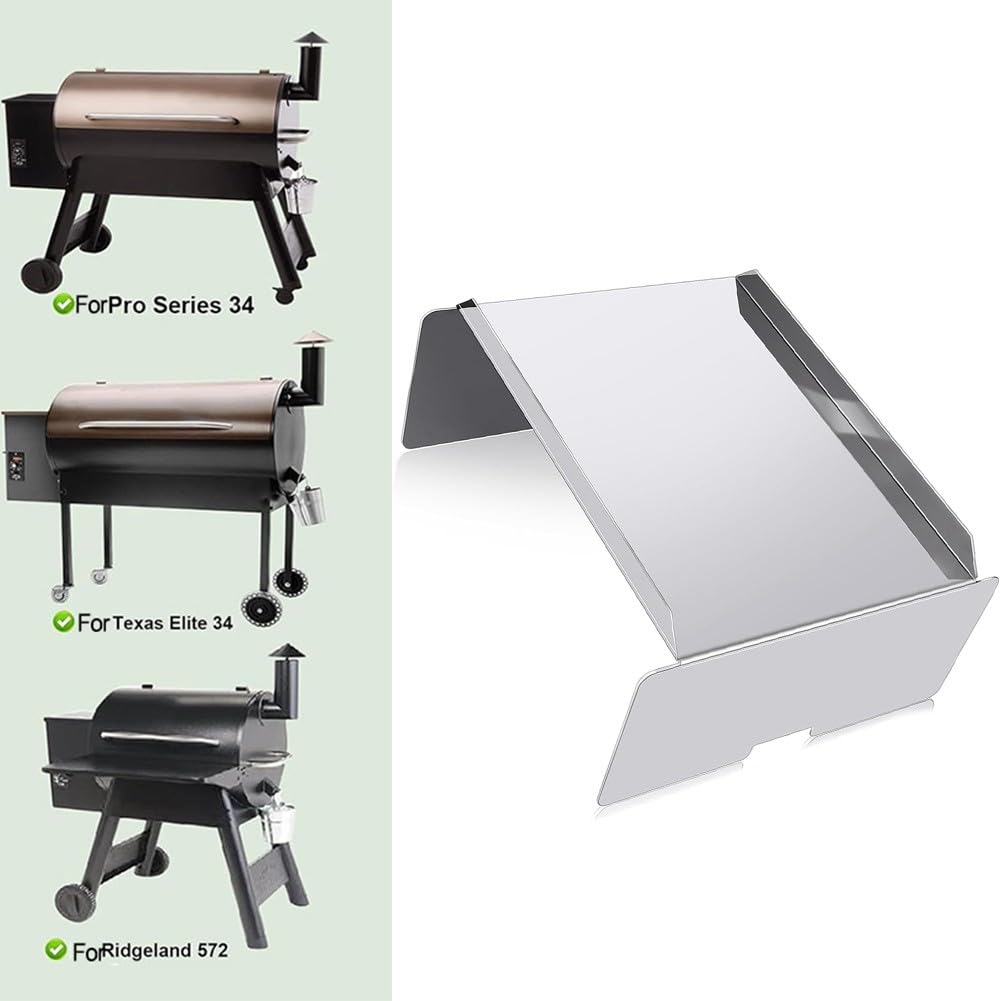 FACAIIO Diffusore di calore per griglia in acciaio inox per BCA012, piastra di distribuzione uniforme del calore compatibile con più modelli di forno e barbecue