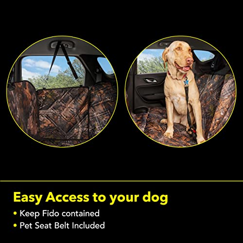 Meadowlark 5-in-1 Dog & Child Car Seat Cover Back Seat, Heavy Duty Waterproof Non-slip Hammock Bench Trunk Liner Passenger Mat for Cars SUVs & Trucks – Free Seat Belt & Headrest Cover STD – Brown Camo Meadowlark 5-in-1 Dog & Child Car Seat Cover Back Seat, Heavy Duty Waterproof Non-slip Hammock Bench Trunk Liner Passenger Mat for Cars SUVs & Trucks – Free Seat Belt & Headrest Cover STD – Brown Camo