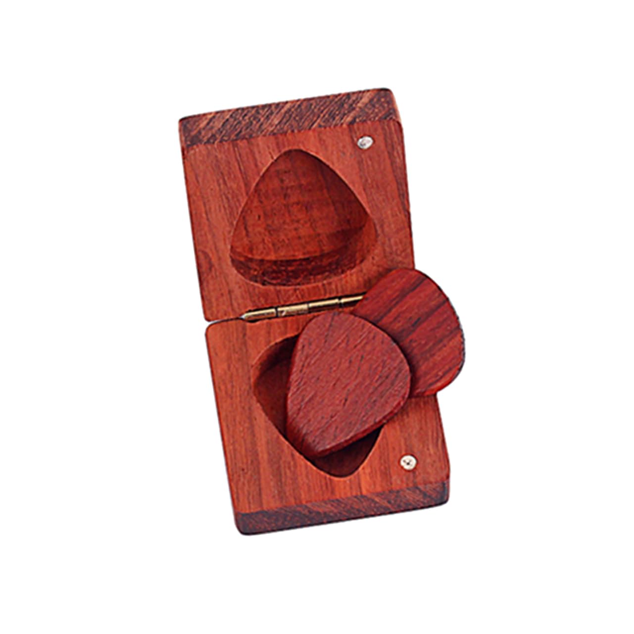 ifundom 3 Pièces médiators de Guitare et médiators de Pouce ukulélé Organisateur de médiator de Basse de Banjo Box boîtes Accessoires The Bambou Rouge
