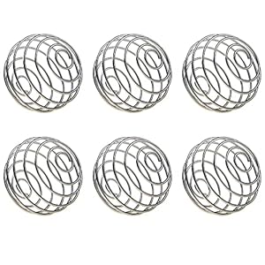6 PCS 2 inches Shaker Balls, 304 stainless steel Shaker Bottle Ball Replacement，Whisk Ball Milkshake Protein Wire Mixer…