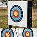 THREE ARCHERS 31.5x31.5In Archery Targets for Backyard Upgrade 120g Thicker Target Paper 15pcs Folded Packing Hunting & Archery Target (10 Rings) (Rolled up packing-15pcs)