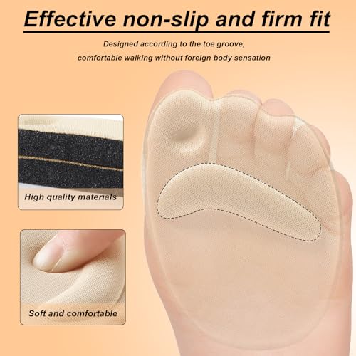 Image of 18 Pairs Heel Cushions & Toe Inserts for Women's Shoes - Anti-Slip Shoe Grips Pads, Comfort Fillers for Big Shoes, Heel Protectors