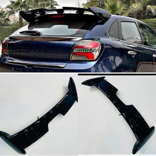 Image of Baleno Fronx Monster Spoiller Rear Spoiller ABS Racing Spoiller Wiing Car Spoiller Wings Rear Roof Trunk Lid Exterior Tuning Accessories Parts SUV Monster Spoiller
