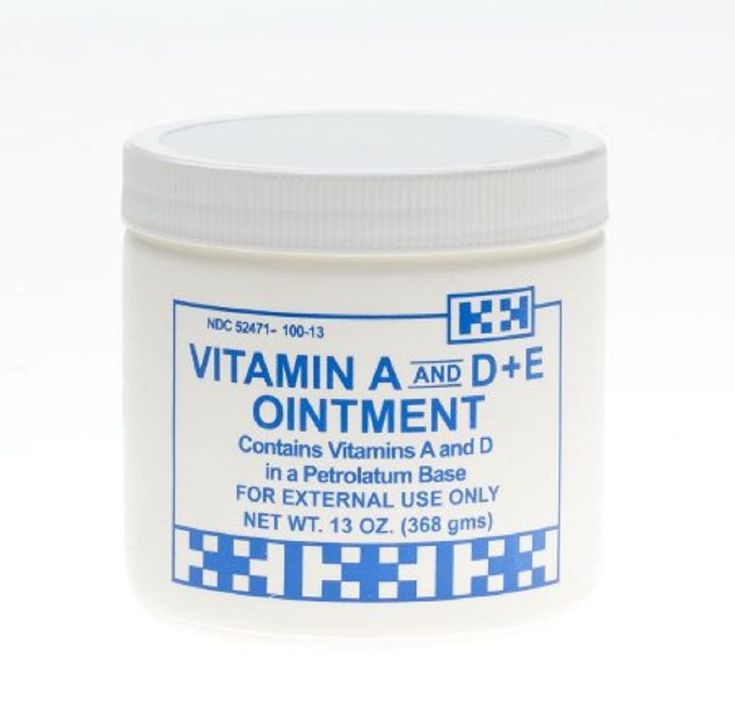 4 set - A D Plus E Ointment Gentell - 13 Oz Jar - Medicinal Scent Ointment Skin