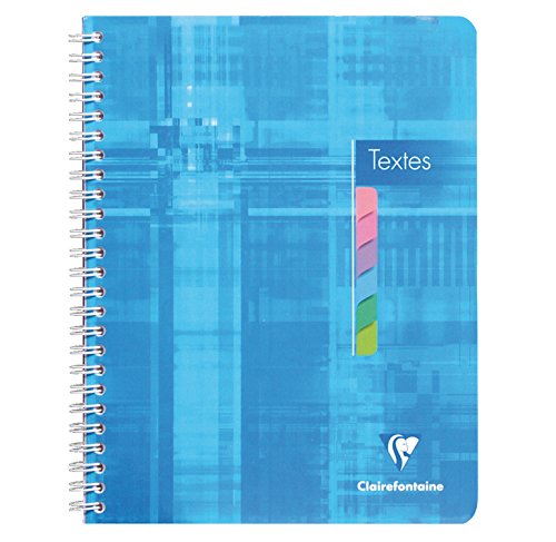 Clairefontaine 3ÂStück Päckchen Ã Texte Einband 17Âx 22Â144P Seyes Tasten Farben dét.
